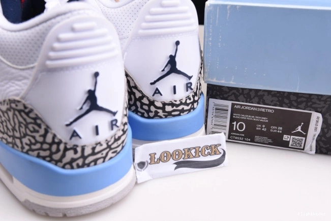 UNC Jordan CT8532-104 3 Air 0822